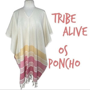 Tribe Alive one size boho poncho topper